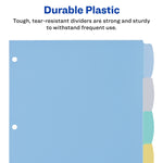 Avery Big Tab Write & Erase Plastic Divider, 8 Tabs, Multicolor, 1 Set (16171)