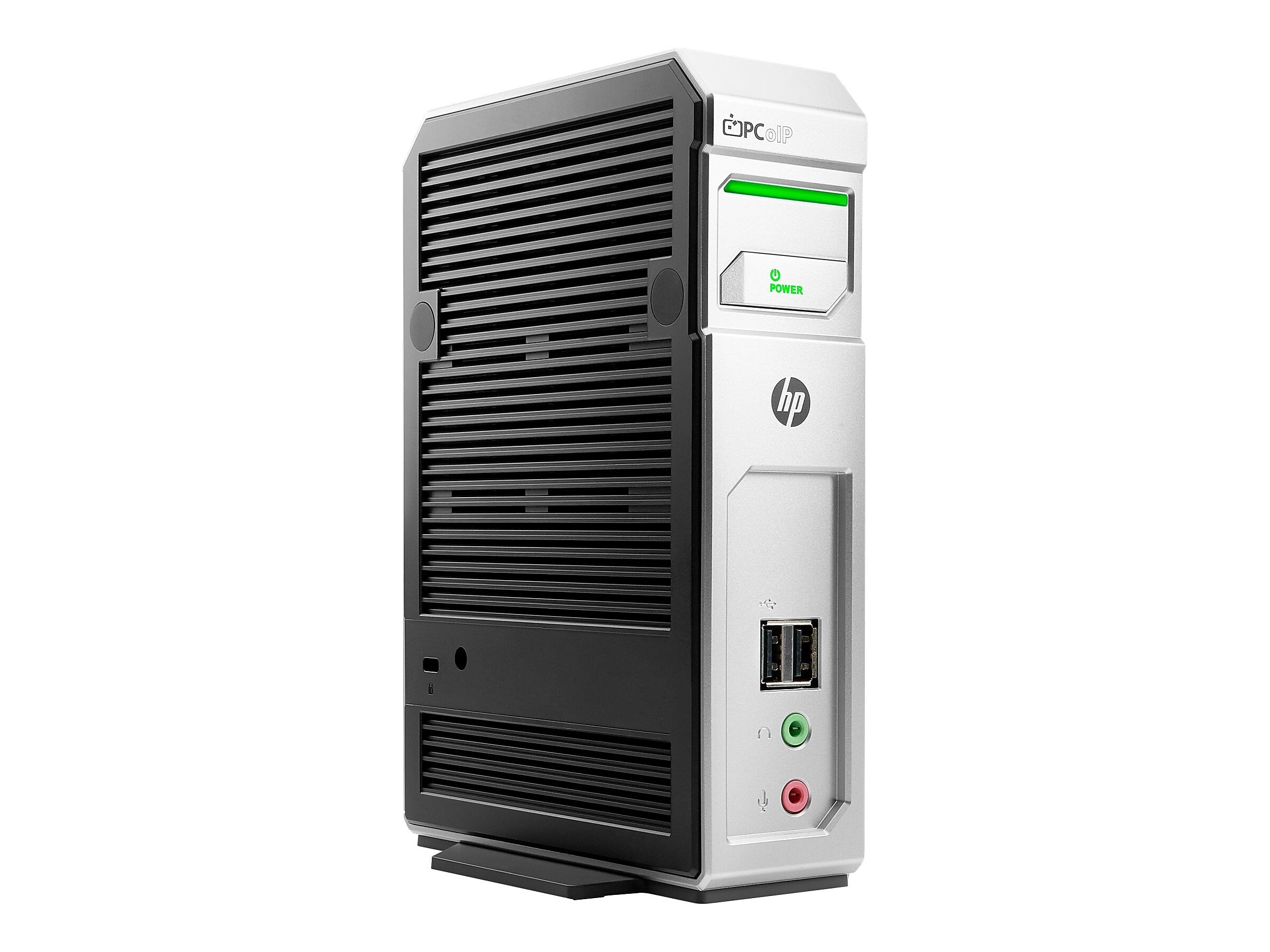 HP t310 Quad-Display Zero Client Refurbished Desktop Computer, Teradici TERA2140, 512MB RAM, 32MB GigE