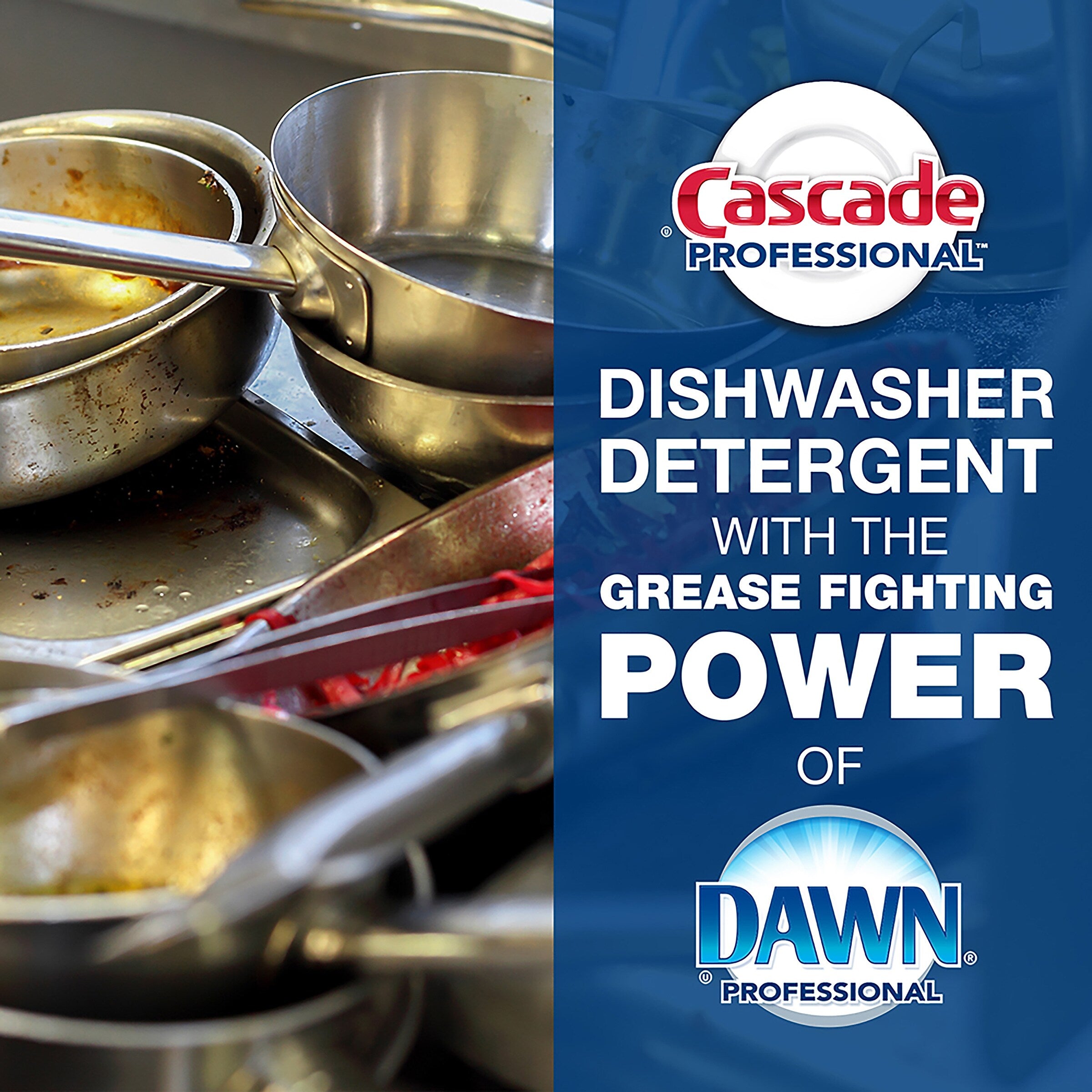 Cascade Professional Powder Dishwasher Detergent, Fresh Scent, 75 oz. (59535)