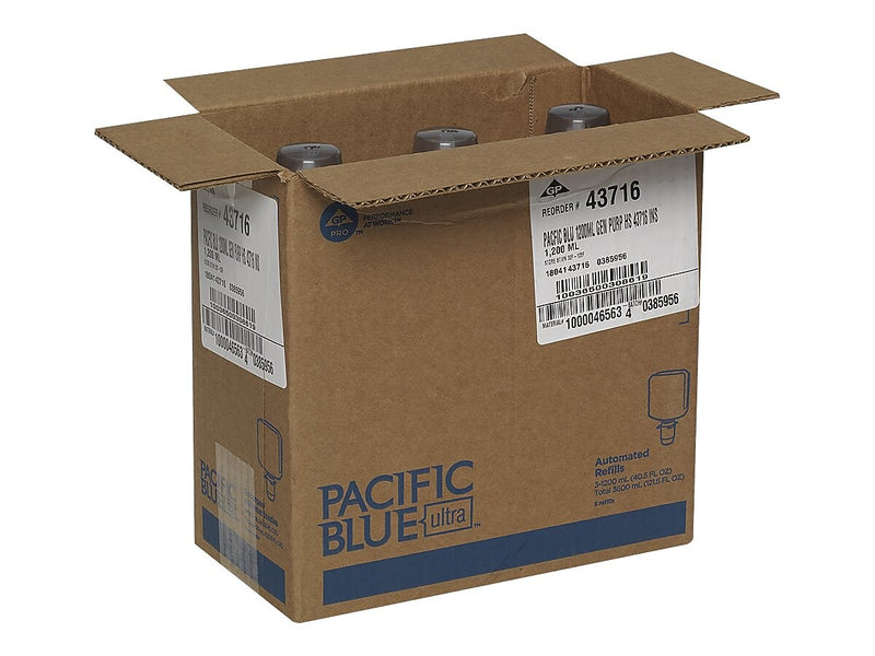 Pacific Blue Ultra Antibacterial Foaming Hand Soap,  40.5 Oz., 3/Carton (43716)