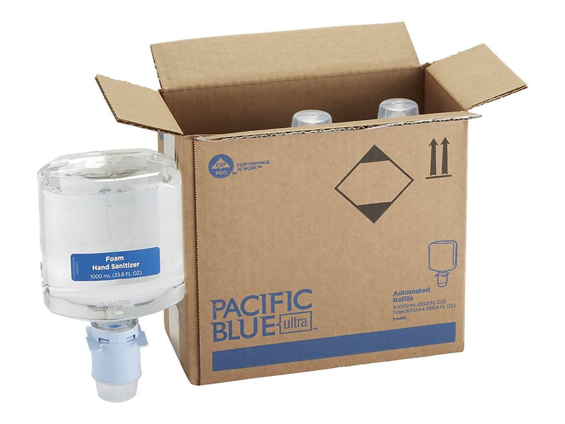 Pacific Blue Foaming Hand Sanitizer Dispenser Refill, 3/Carton (43337)