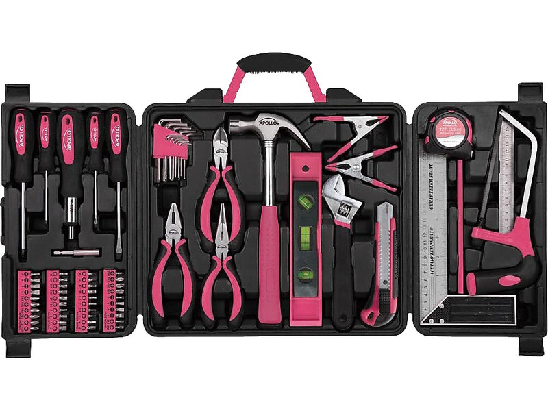 Apollo Tools Household Tool Kit Pink, 71 Pieces (DT0204P)