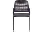 Safco Next High-Impact Polypropylene Office Chair, Black, 4/Carton (4287BL)
