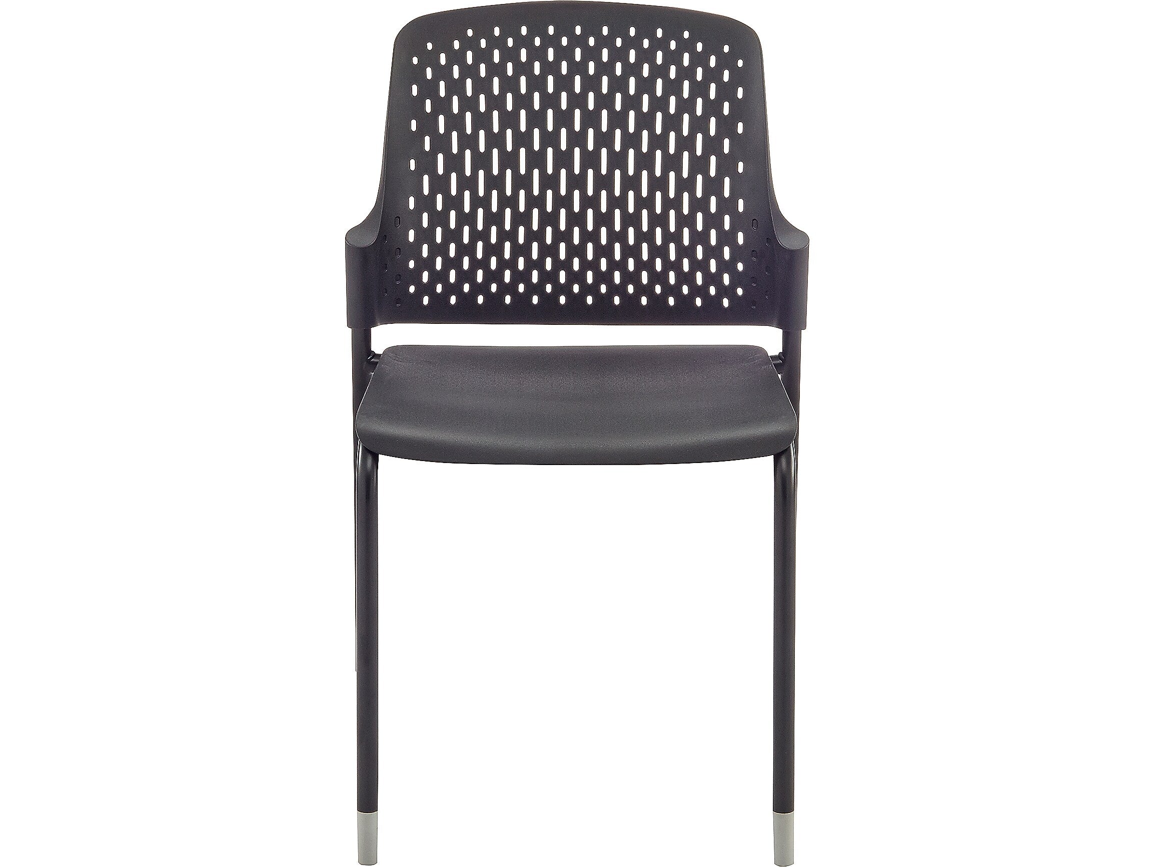 Safco Next High-Impact Polypropylene Office Chair, Black, 4/Carton (4287BL)