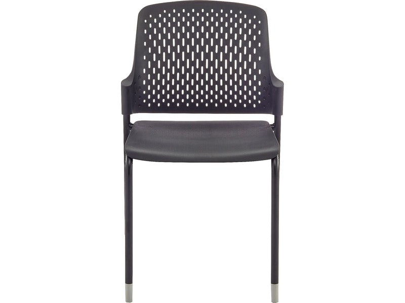 Safco Next High-Impact Polypropylene Office Chair, Black, 4/Carton (4287BL)