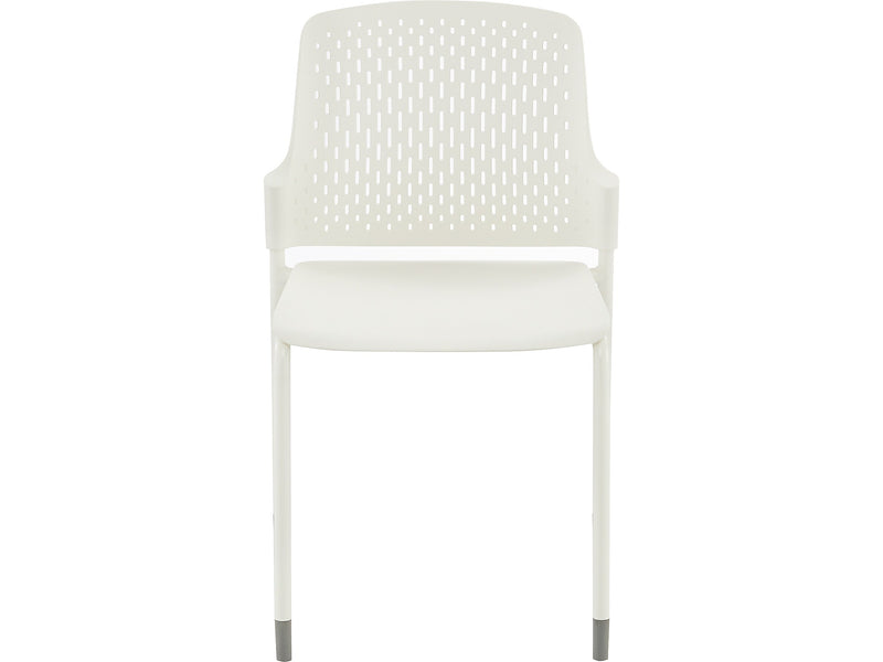 Safco Next High-Impact Polypropylene Office Chair, White, 4/Carton (4287WH)
