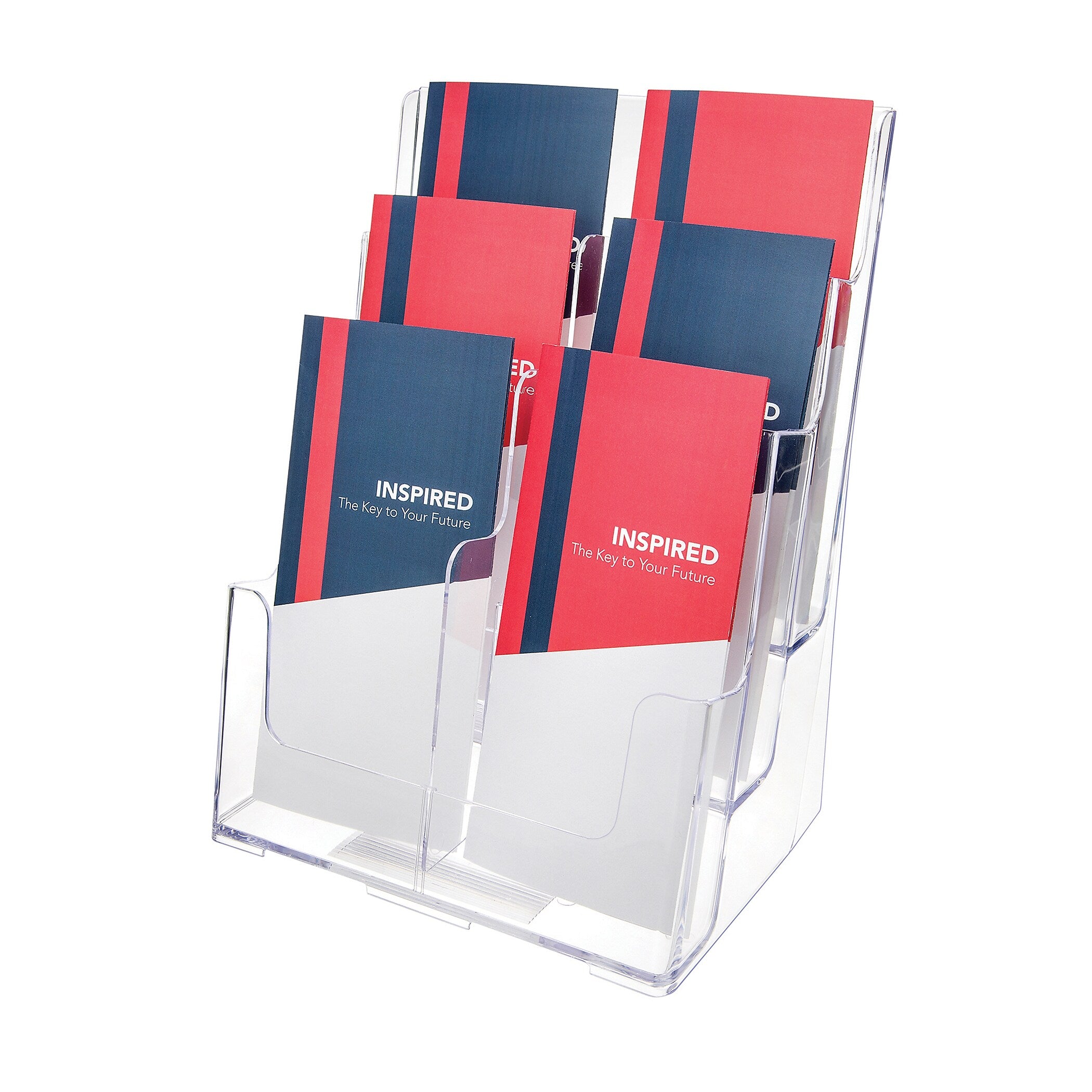 Staples Literature Holder, 9" x 13.75", Clear Plastic (77401)