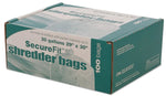 AbilityOne Envision SecureFit Shredder Bags, 20 Gallons, 100 Bags (SBC4791)