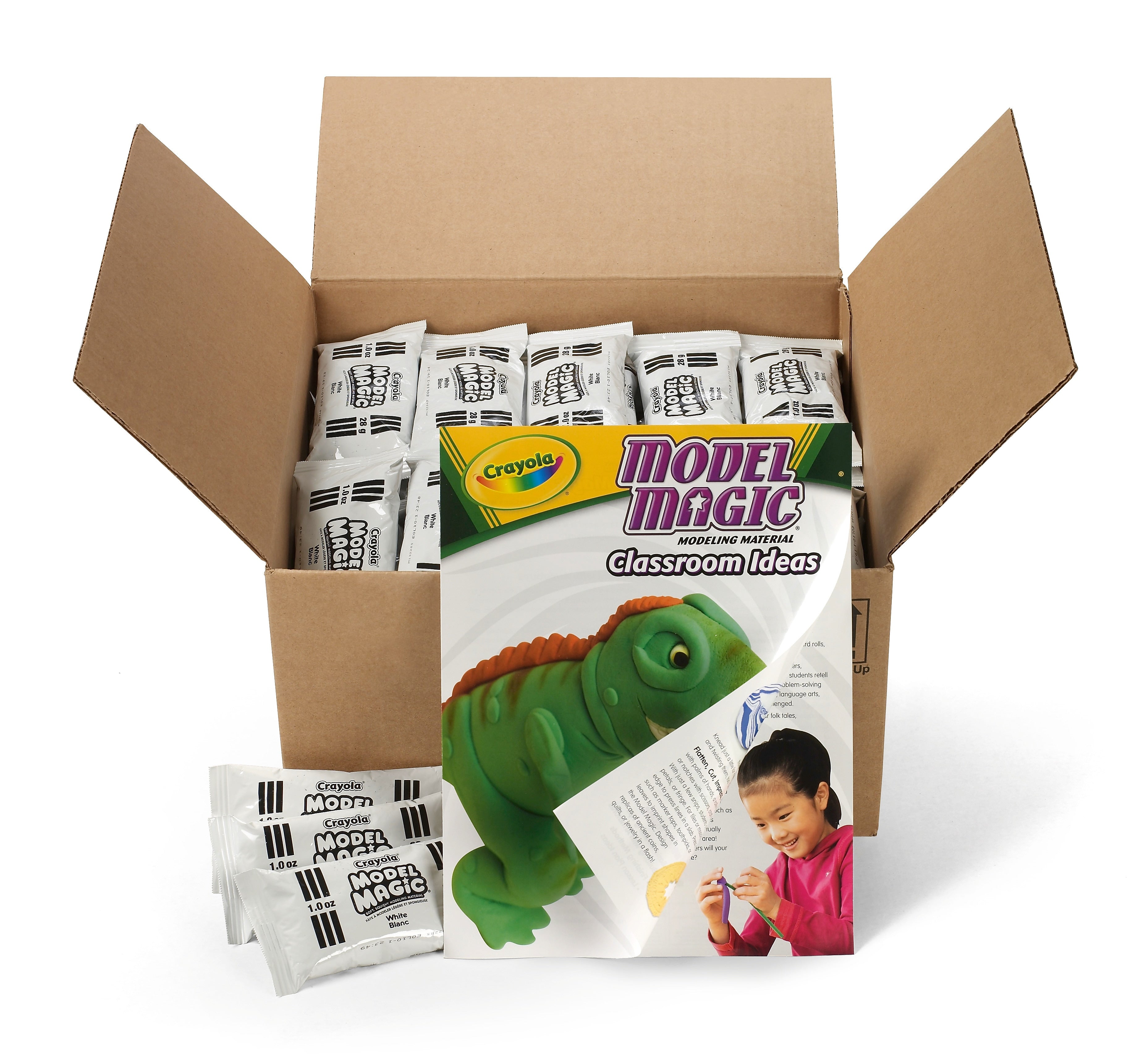 Crayola Model Magic White Classpack, 1-oz. Packages, White, 75/Pk (23-6001)