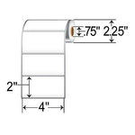 Zebra Z-Perform 1000D Thermal Multipurpose Labels, 2"(L) x 4"(W), Bright White, 230 Labels/Roll, 36 Rolls (10026372)