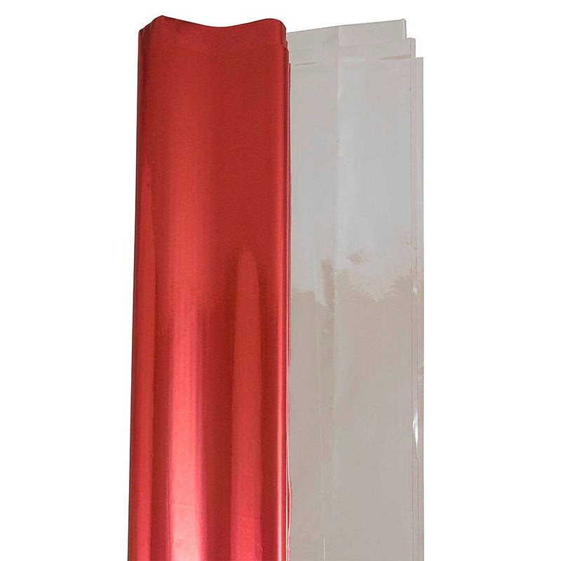 JAM Paper 20" x 26" Tissue Paper, Red Mylar, 3 Sheets/Pack (1172415)