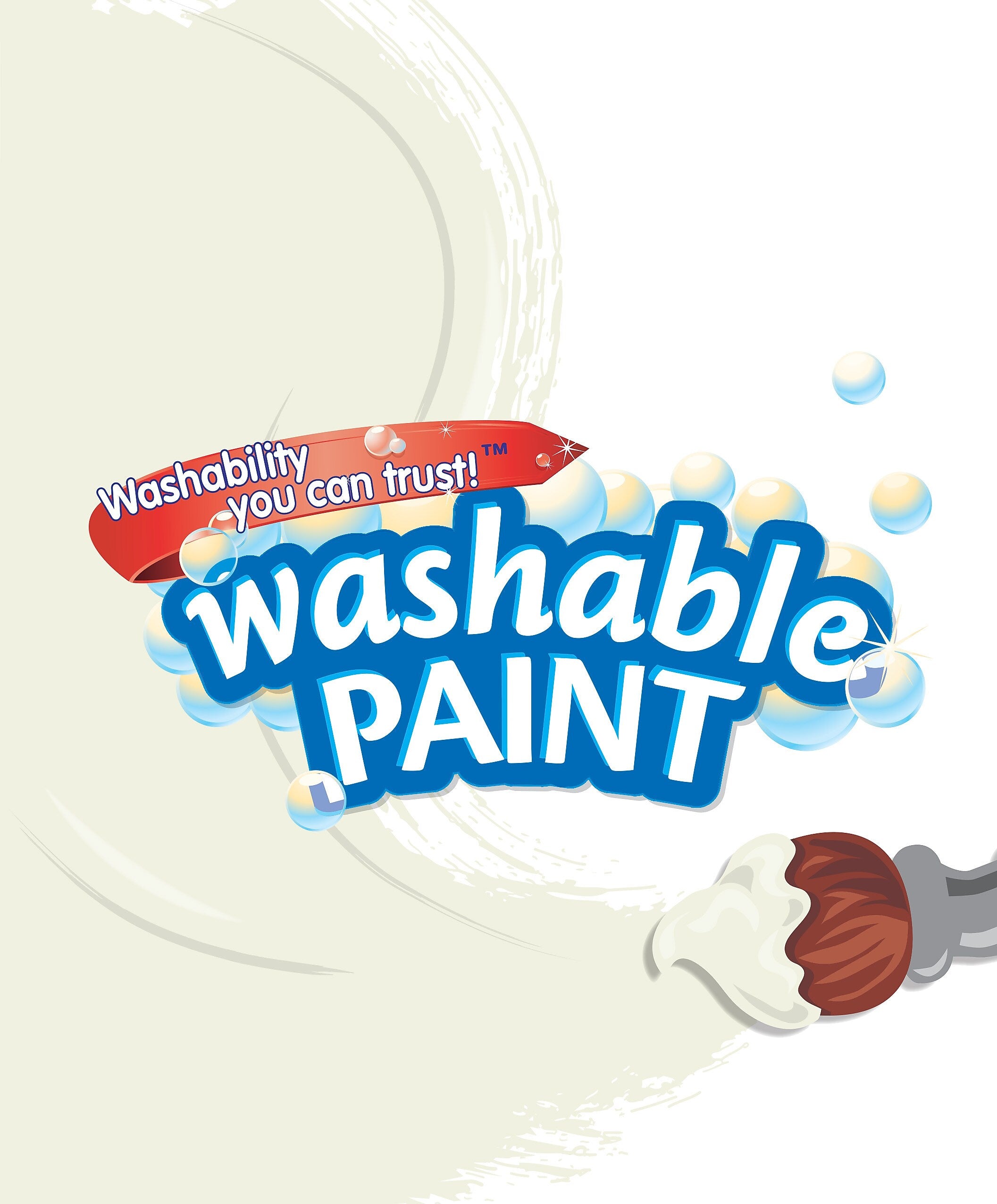 Crayola Washable Paints, White, 1 Gallon (54-2128-053)