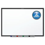 Quartet® Classic Melamine Dry-Erase Whiteboard, Black Aluminum Frame, 8'W x 4'H (S538B)