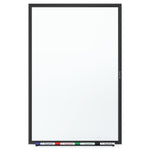 Quartet® Classic Melamine Dry-Erase Whiteboard, Black Aluminum Frame, 8'W x 4'H (S538B)