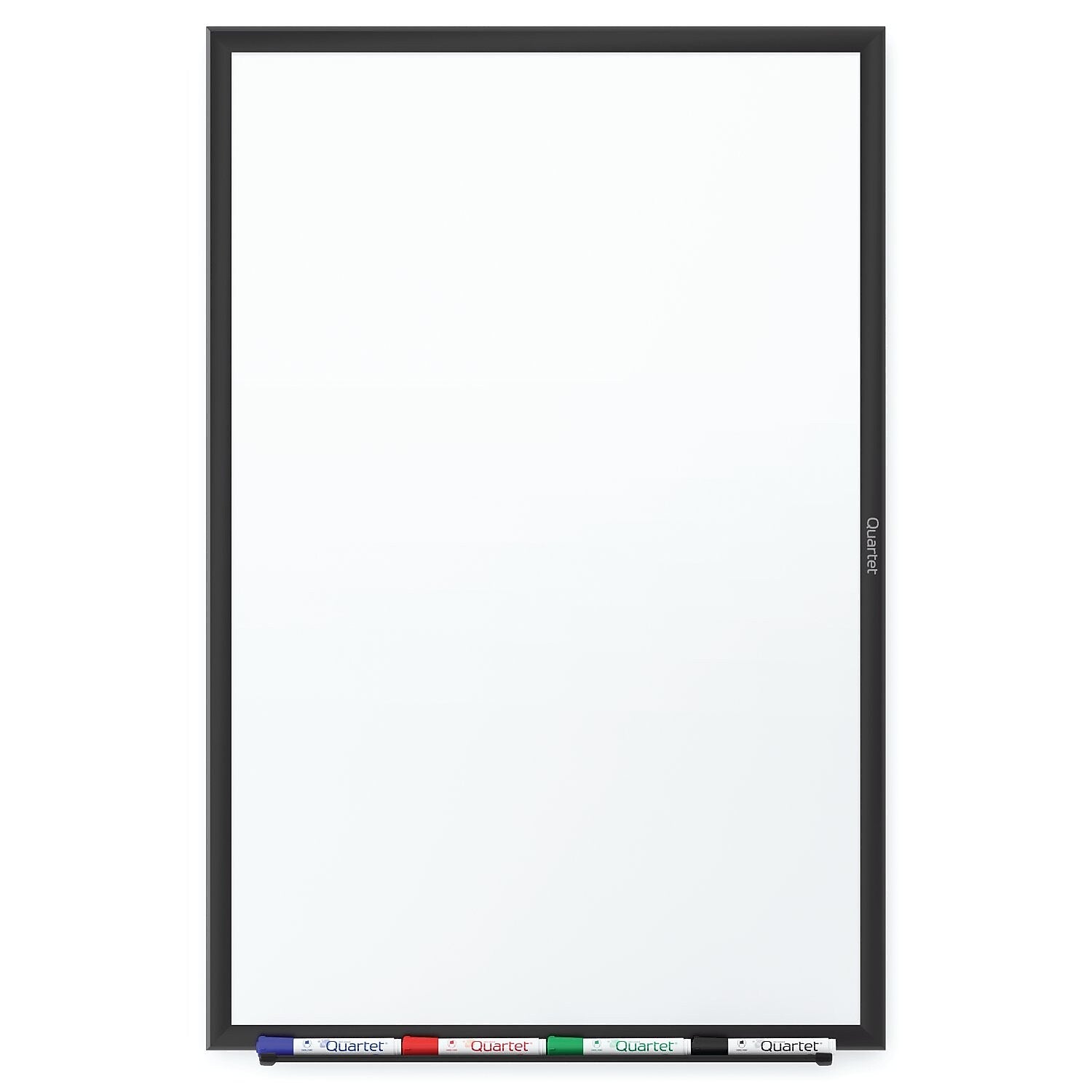 Quartet® Classic Melamine Dry-Erase Whiteboard, Black Aluminum Frame, 8'W x 4'H (S538B)