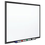 Quartet® Classic Melamine Dry-Erase Whiteboard, Black Aluminum Frame, 8'W x 4'H (S538B)
