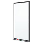 Quartet® Classic Melamine Dry-Erase Whiteboard, Black Aluminum Frame, 8'W x 4'H (S538B)