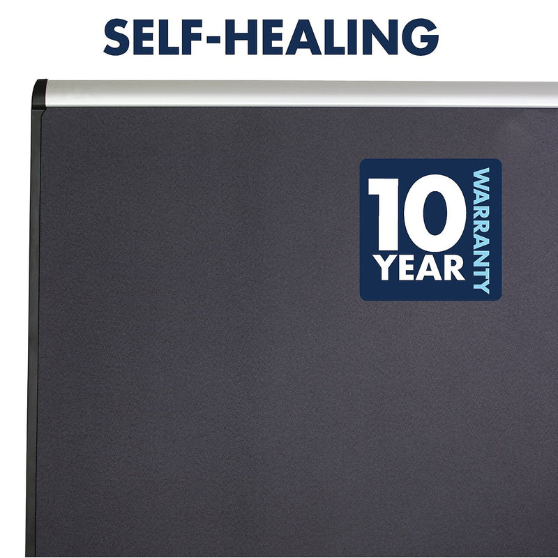 Quartet Prestige Plus Magnetic Fabric Bulletin Board, , 2'H x 3'W, Aluminum Frame (MB543A)