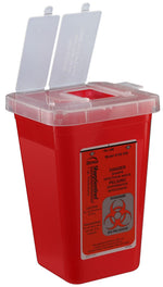 Bemis Phlebotomy Container, 1 Quart, Red, 100/Box (100030-100)