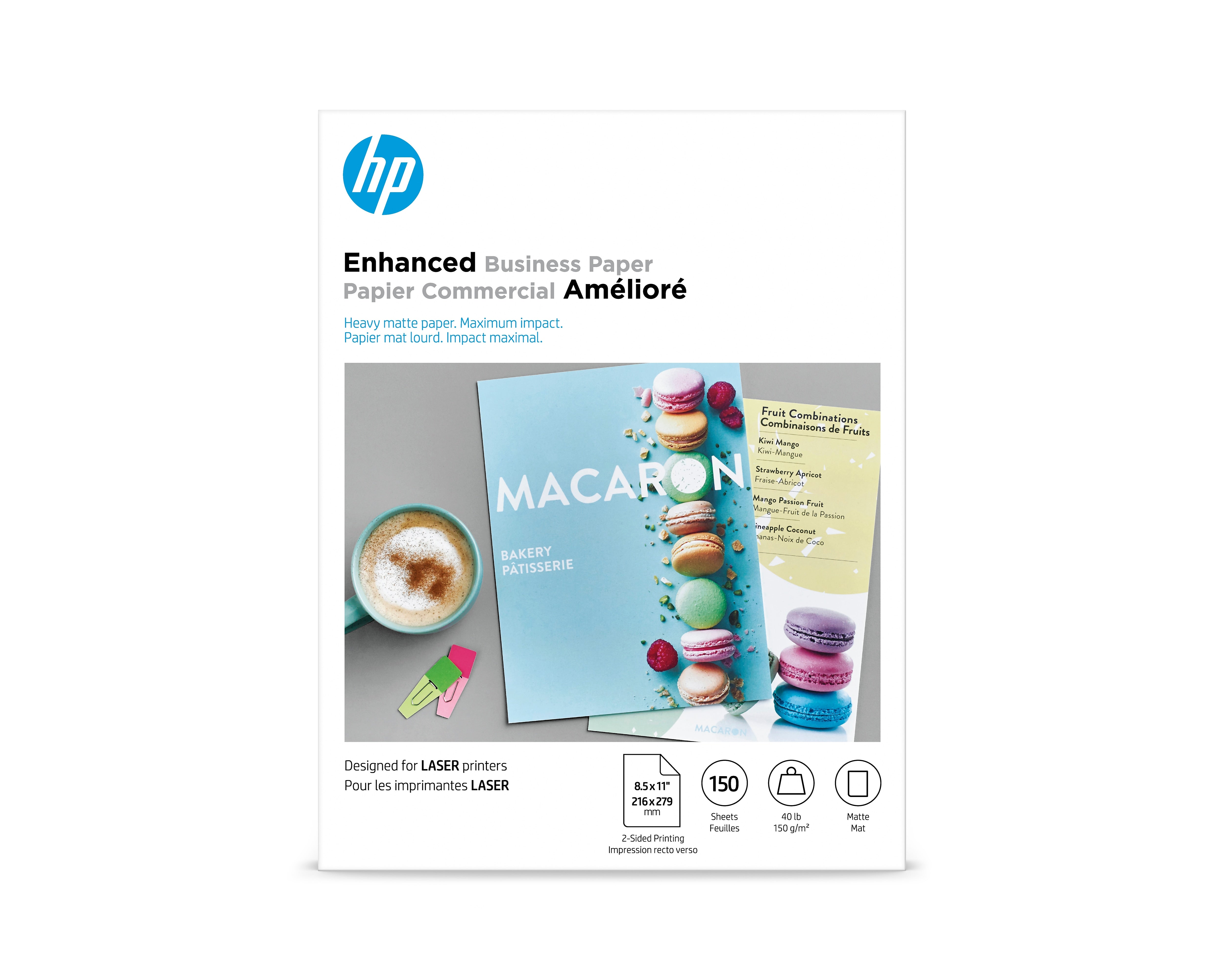 HP Enhanced Matte Business Paper, 8.5" x 11", 150 Sheet/Pack (Q6543A)