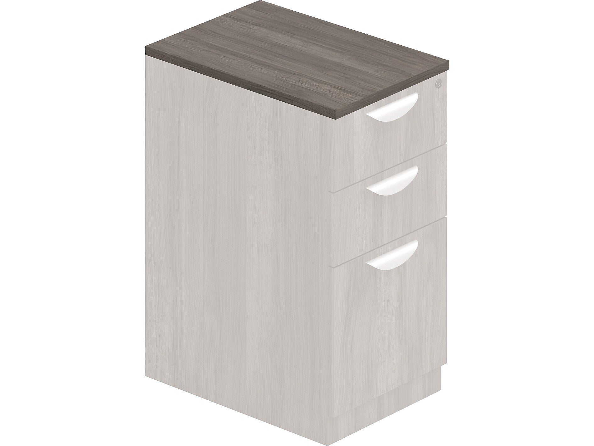 Offices To Go Superior 16" Pedestal Top Desk, Artisan Gray (TDSL22TOPAGL)