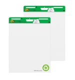 Post-it Recycled Super Sticky Wall Easel Pad, 25" x 30", 30 Sheets/Pad, 2 Pads/Pack (559RP)