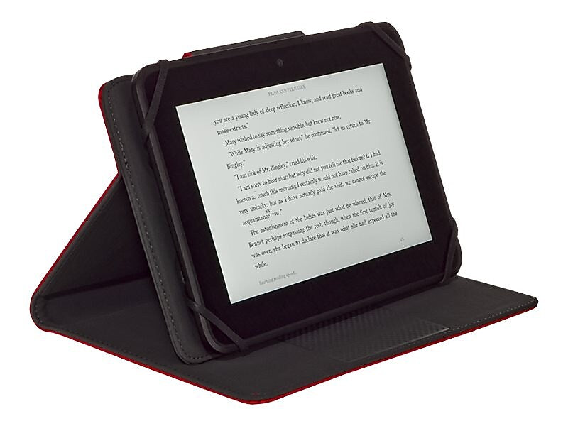 M-EDGE U7-S-MF-R Stealth Microfiber Leather Cover for 8" Tablets, Red