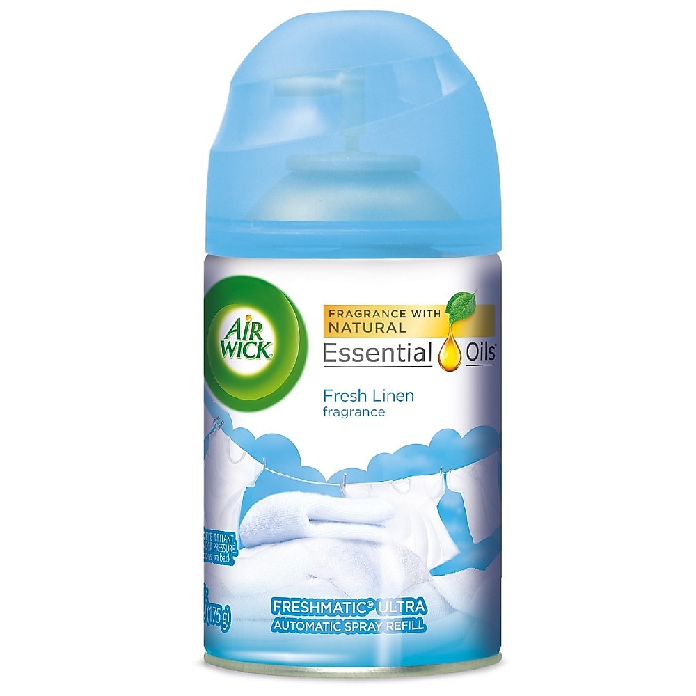Air Wick Freshmatic Refill, Fresh Linen, Aerosol, 6.17 oz., 6/Carton (RAC82314CT)