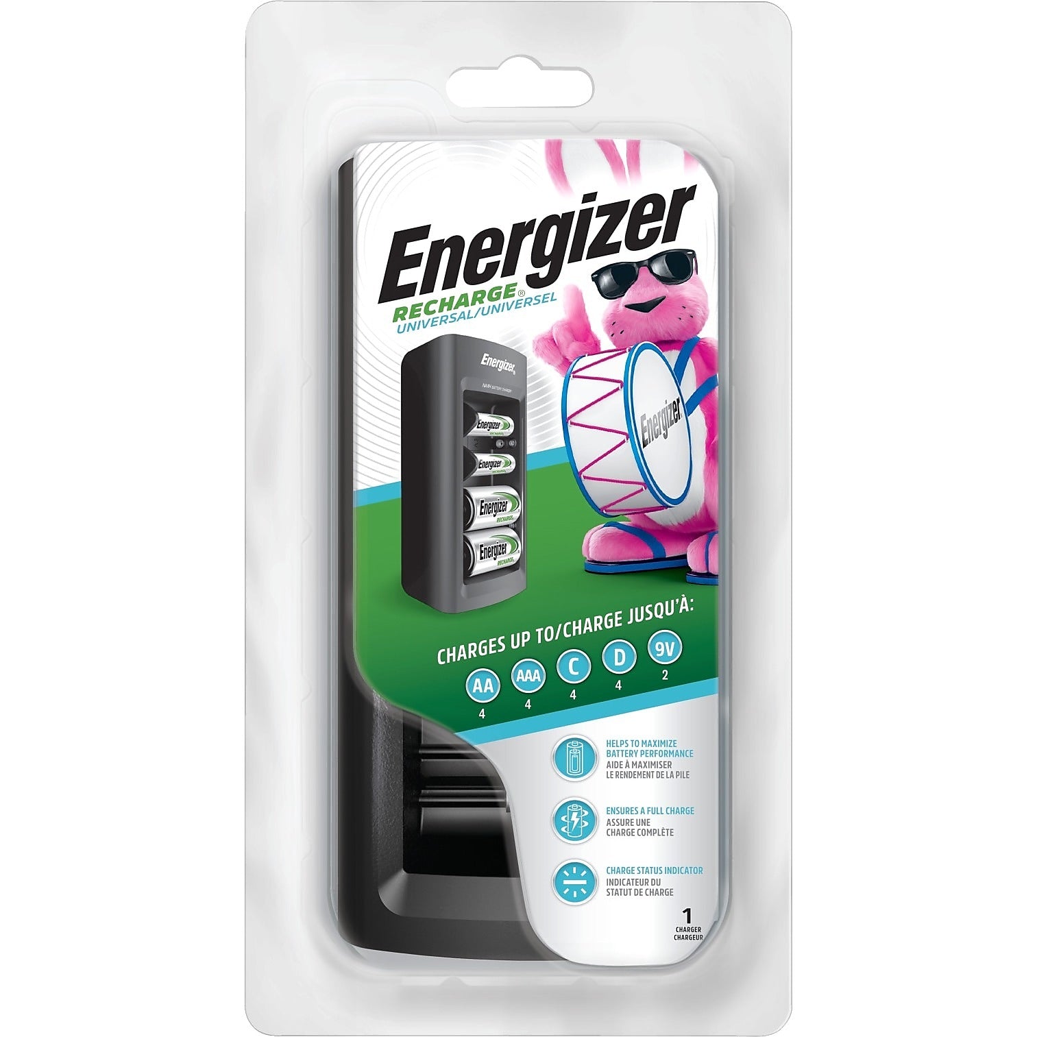 Energizer Family Charger Battery, AAA/AA (CHFC)