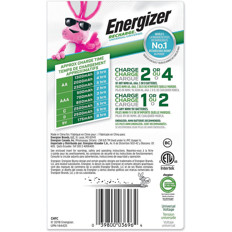 Energizer Family Charger Battery, AAA/AA (CHFC)