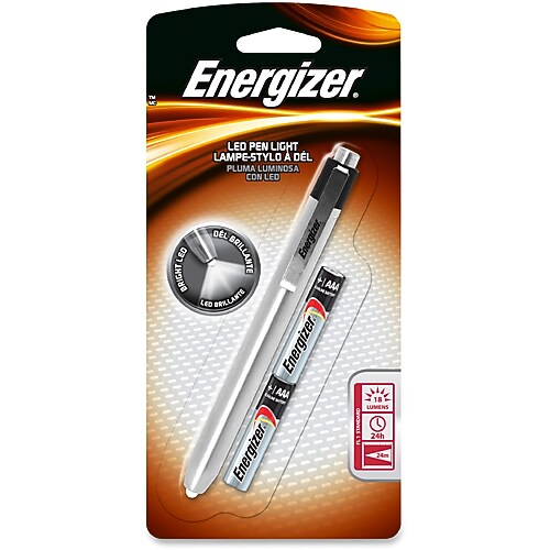 Energizer 5.72" LED Penlight, Silver (PLED23AEH)