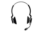 Jabra BIZ 2300 QD Duo Stereo Wired Headset, Over-the-Head, Black (2389-820-109)