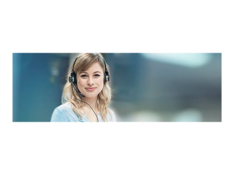 Jabra BIZ 2300 QD Duo Stereo Wired Headset, Over-the-Head, Black (2389-820-109)