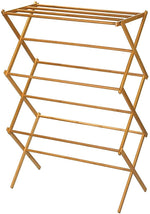 Household Essentials Expandable Bamboo Drying Rack, Brown (6524)