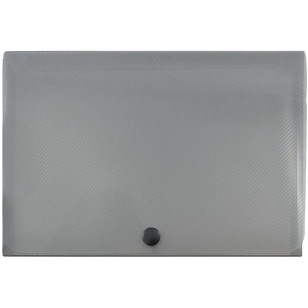 JAM Paper® Plastic Index Card Case, 8 3/8 x 5 3/4 x 1 3/8, Smoke Grey, Sold Individually (374032791)