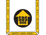 Stop-Painting Superior Mark SDS Book Floor Sign Kit, Black/Yellow (IN-40-939)
