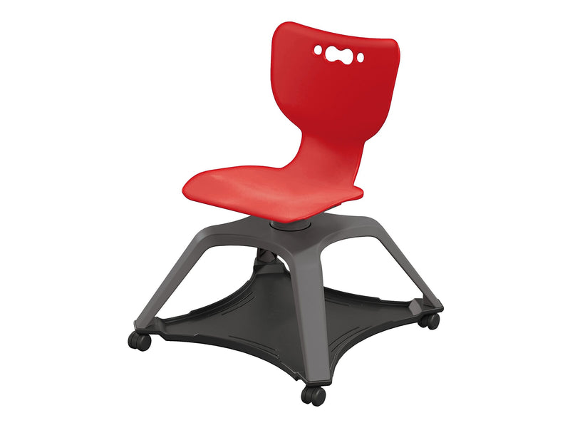MooreCo Hierarchy Enroll Polypropylene School Chair, Red (54325-Red-NA-NN-SC)