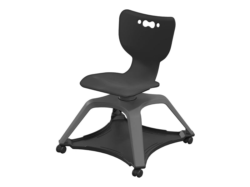 MooreCo Hierarchy Enroll Polypropylene School Chair, Black (54325-Black-NA-NN-SC)