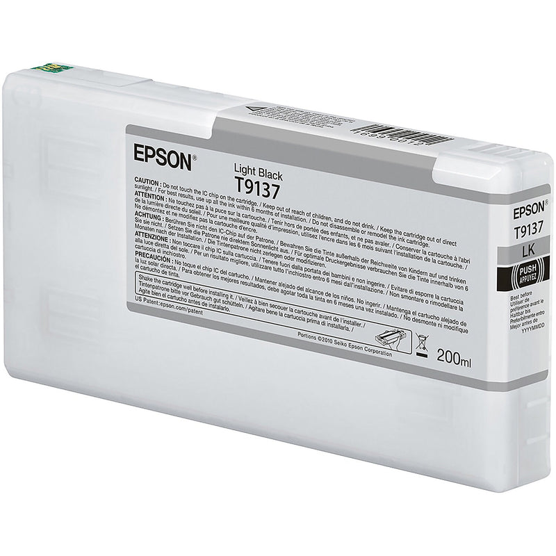 Epson T913 Light Black Standard Yield Ink Cartridge (T913700)