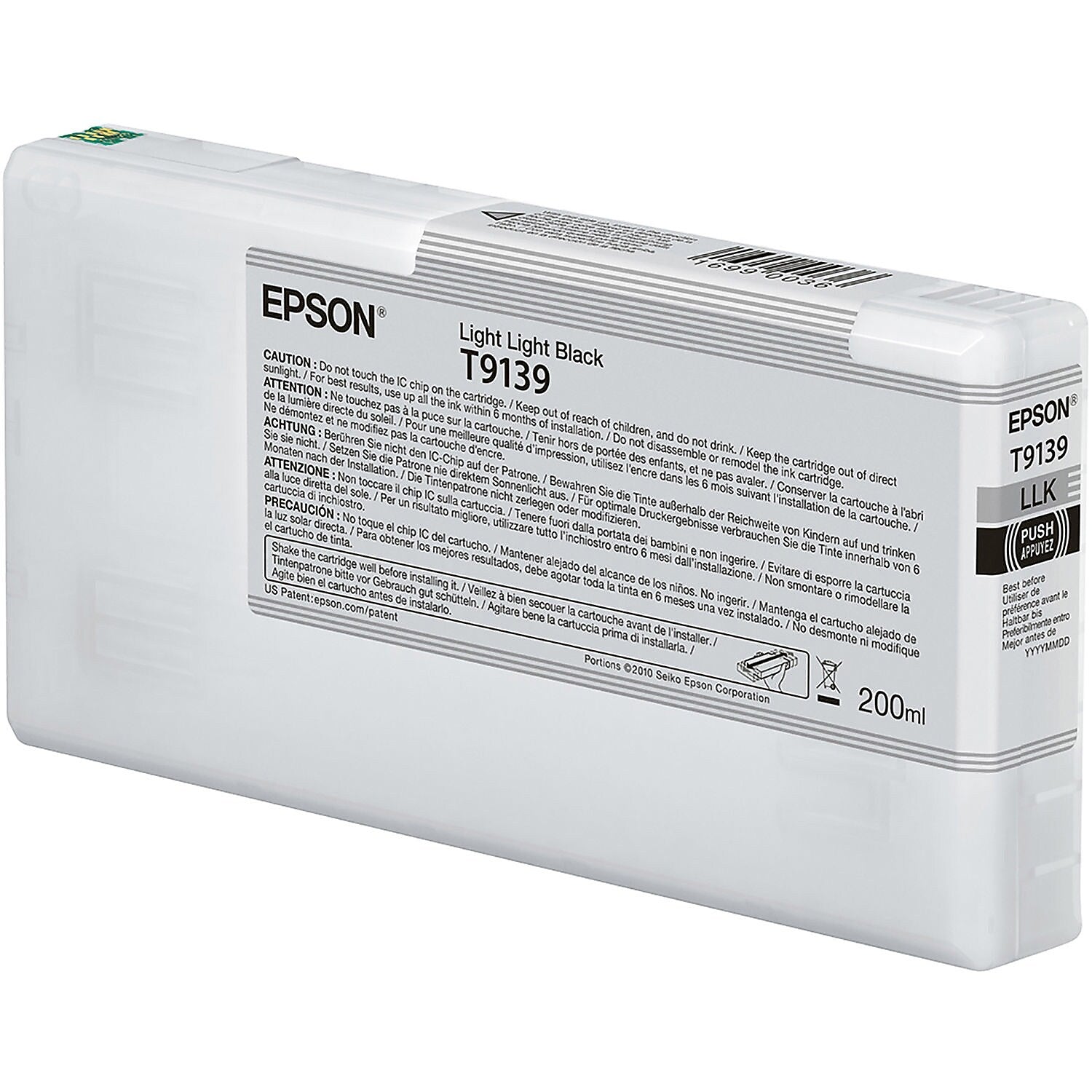 Epson T913 Light Black Standard Yield Ink Cartridge (T913900)