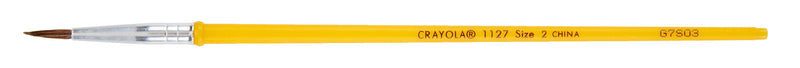 Crayola Watercolor Brush, Yellow, #2, 7/16", 12/Pk (05-1127-002)