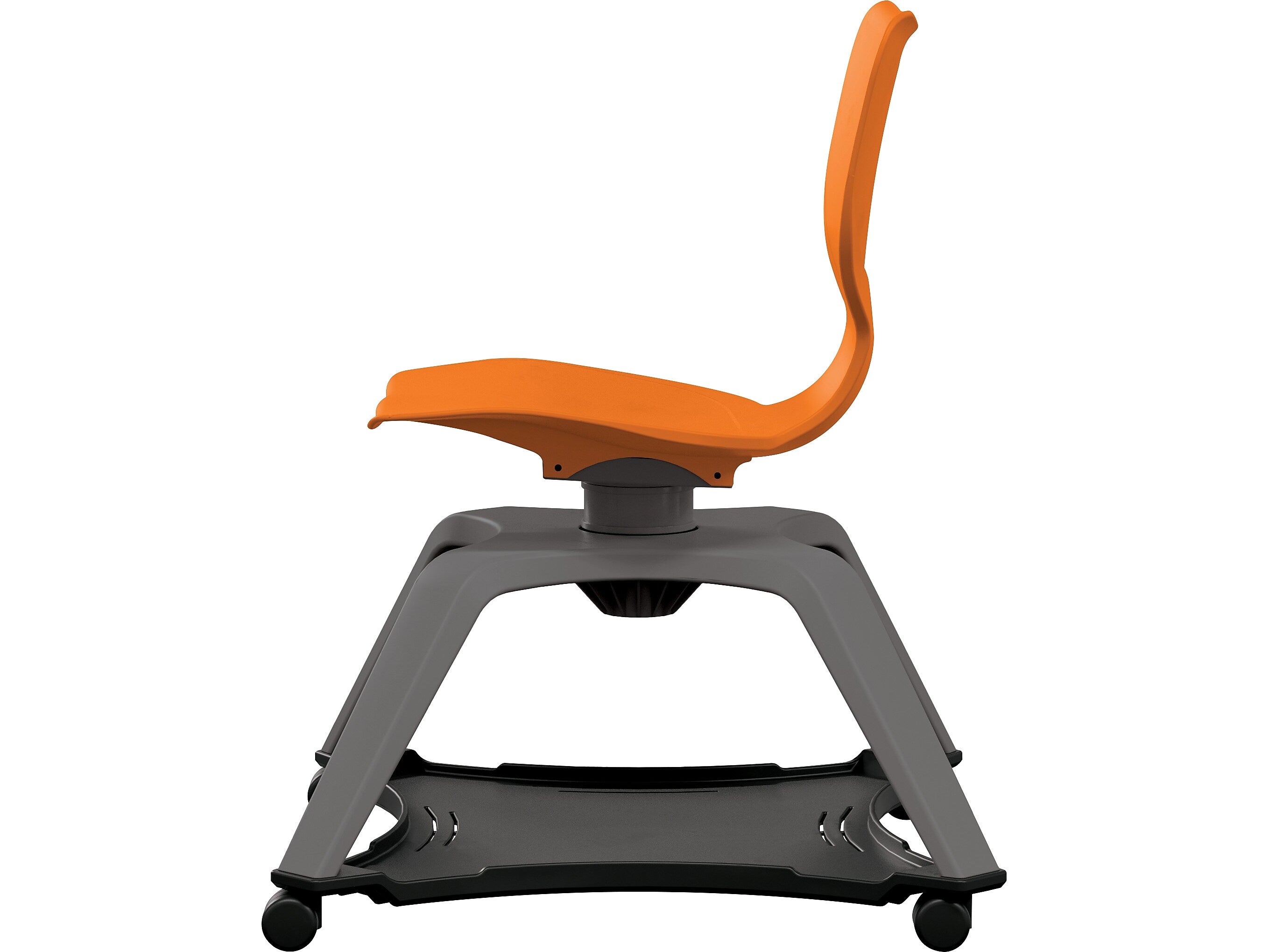 MooreCo Hierarchy Enroll Polypropylene School Chair, Orange (54325-Orange-NA-NN-SC)