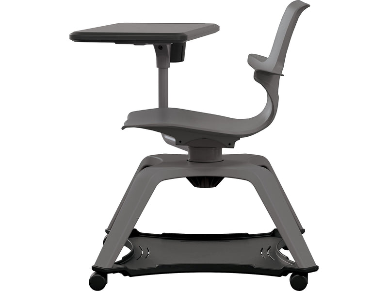 MooreCo Hierarchy Enroll Polypropylene School Chair, Cool Gray (54325-Gray-WA-TC-SC)