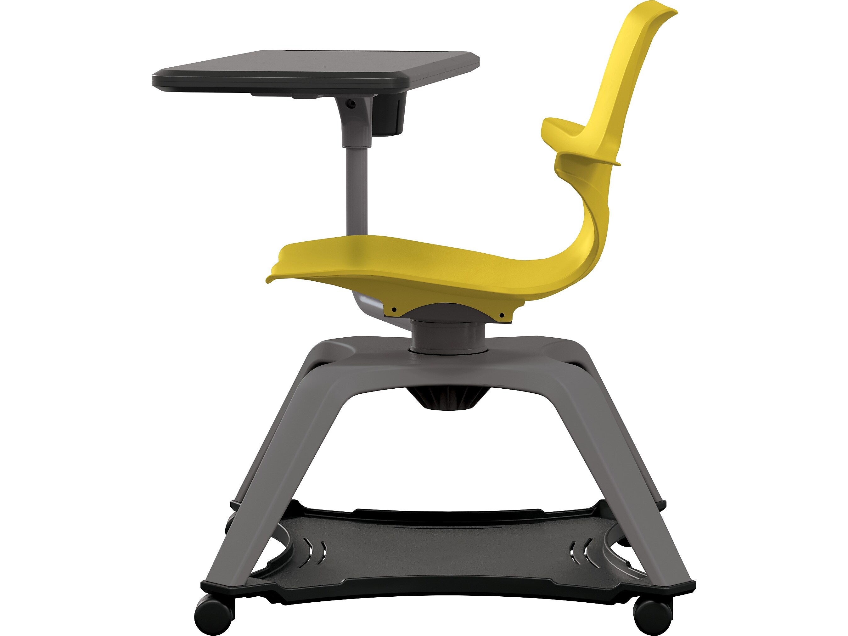 MooreCo Hierarchy Enroll Polypropylene School Chair, Yellow (54325-Yellow-WA-TC-SC)