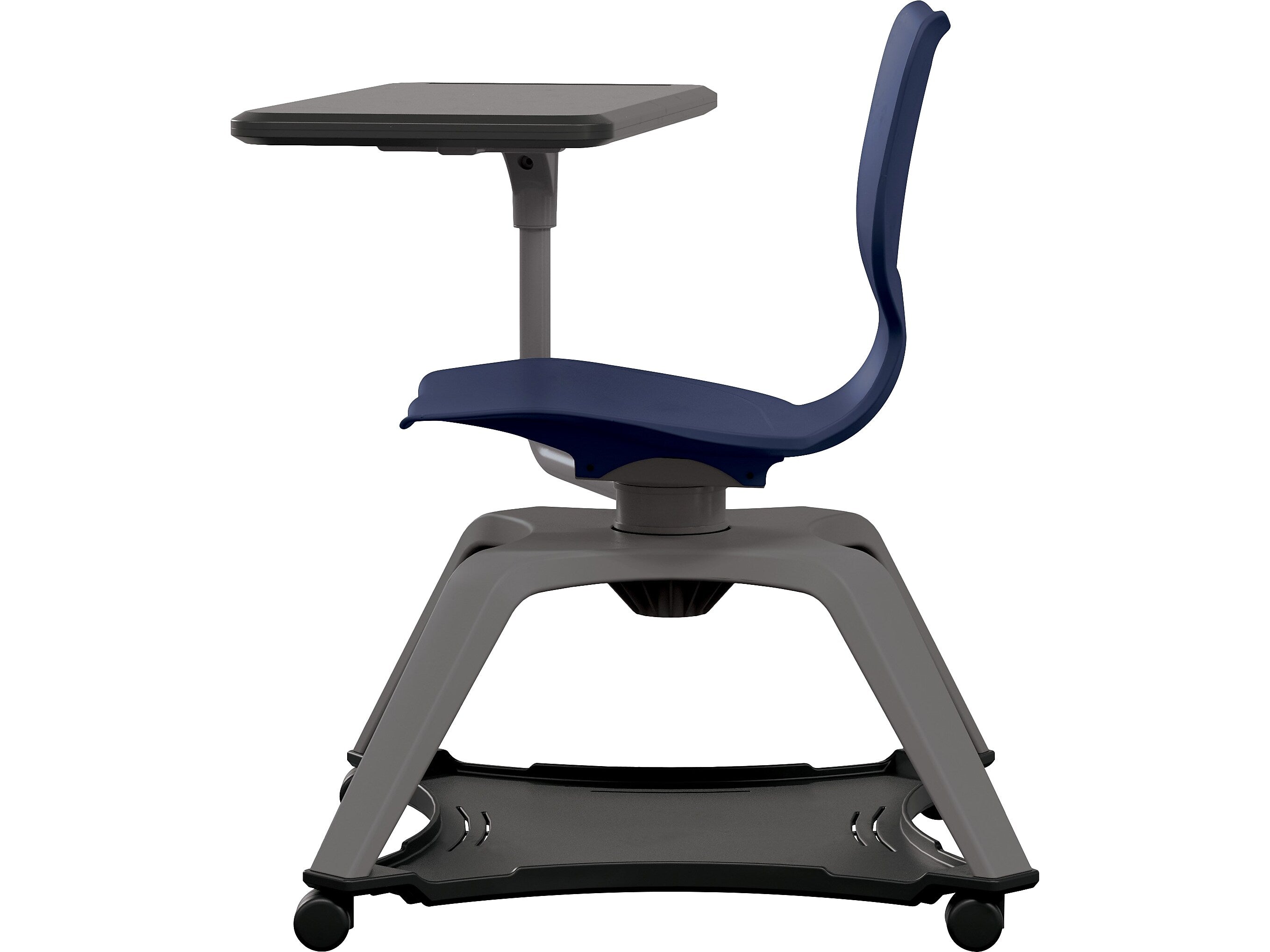MooreCo Hierarchy Enroll Polypropylene School Chair, Navy (54325-Navy-NA-TN-SC)