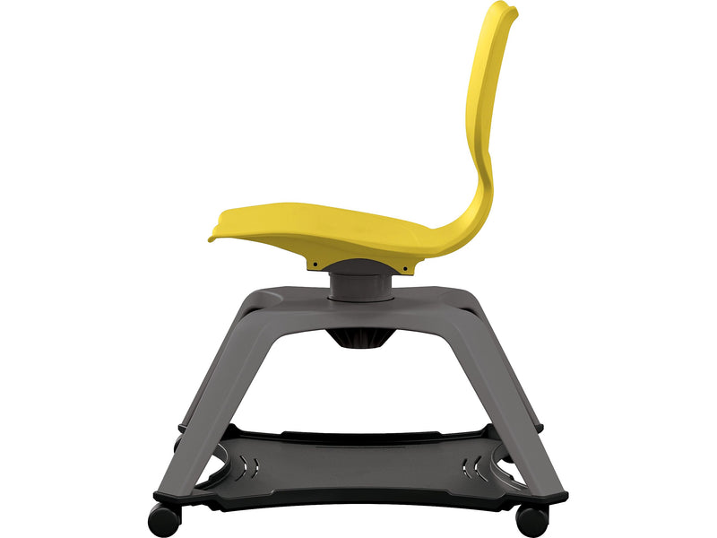 MooreCo Hierarchy Enroll Polypropylene School Chair, Yellow (54325-Yellow-NA-NN-SC)