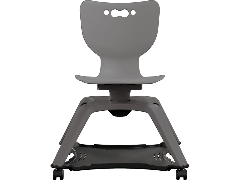 MooreCo Hierarchy Enroll Polypropylene School Chair, Cool Gray (54325-Gray-NA-NN-SC)
