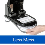 Swingline High Capacity 2-Hole Punch, 100 Sheet Capacity, Black/Gray (A7074190)