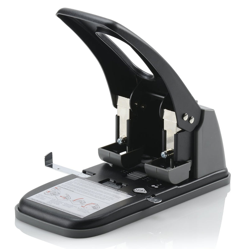 Swingline High Capacity 2-Hole Punch, 100 Sheet Capacity, Black/Gray (A7074190)
