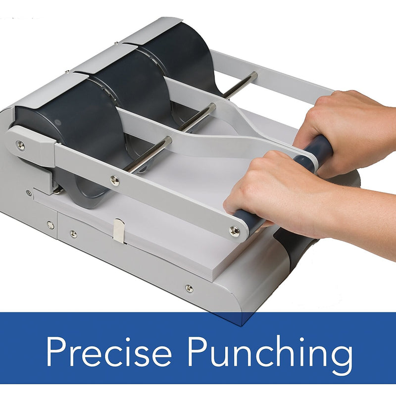 Swingline High Capacity Desktop Adjustable Hole Punch, 160 Sheet Capacity, Gray (74650)